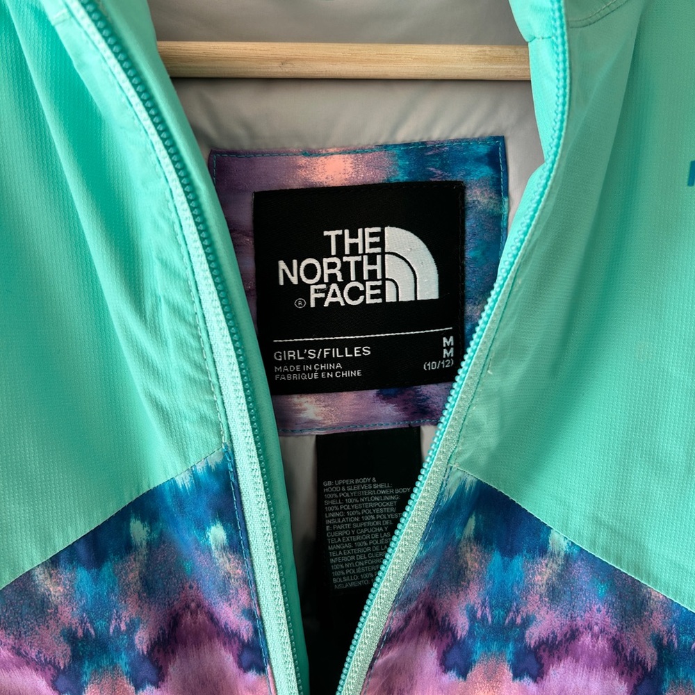 The North Face Girls Aqua/ teal Ski Jacket
